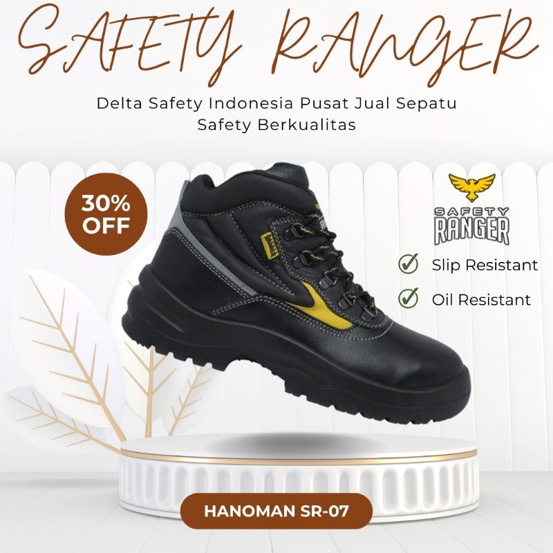 Jual Safety Ranger Hanoman SR-07 Sepatu Safety Ranger Original Safety ...