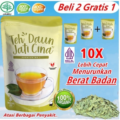 Jual Teh Diet Pelangsing Detox Peluntur Lemak Badan Herbal Alami Slimming Tea Jamu Obat Diet