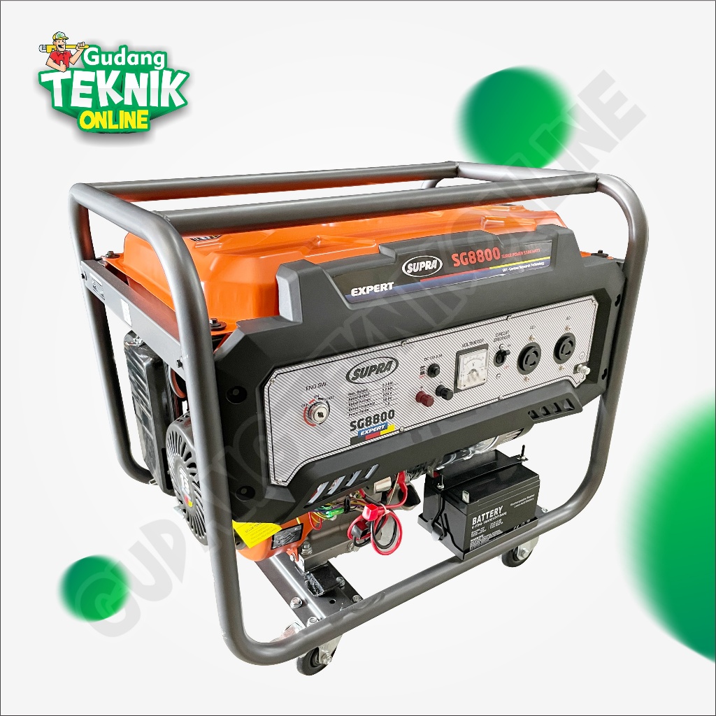 Jual (SG-8800 SUPRA) Gasoline Genset 5500 Watt 13 Hp SG8800 SUPRA ...