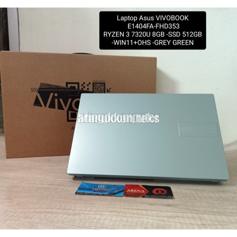 Jual Laptop Asus Vivobook E1404fa Fhd353 Ryzen 3 7320u 8gb Ssd 512gb Win11ohs Grey Green 1381