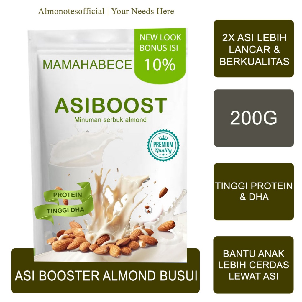 Jual Susu Pelancaran Asi Booster Menyusui Susu Almond Asi Booster Ibu ...