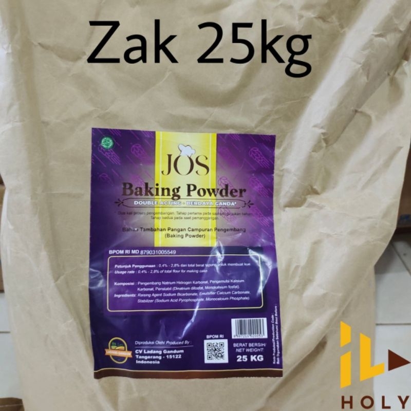 Jual JOS Baking Powder Double Acting ZAK (25KG) / 25KG Baking Powder