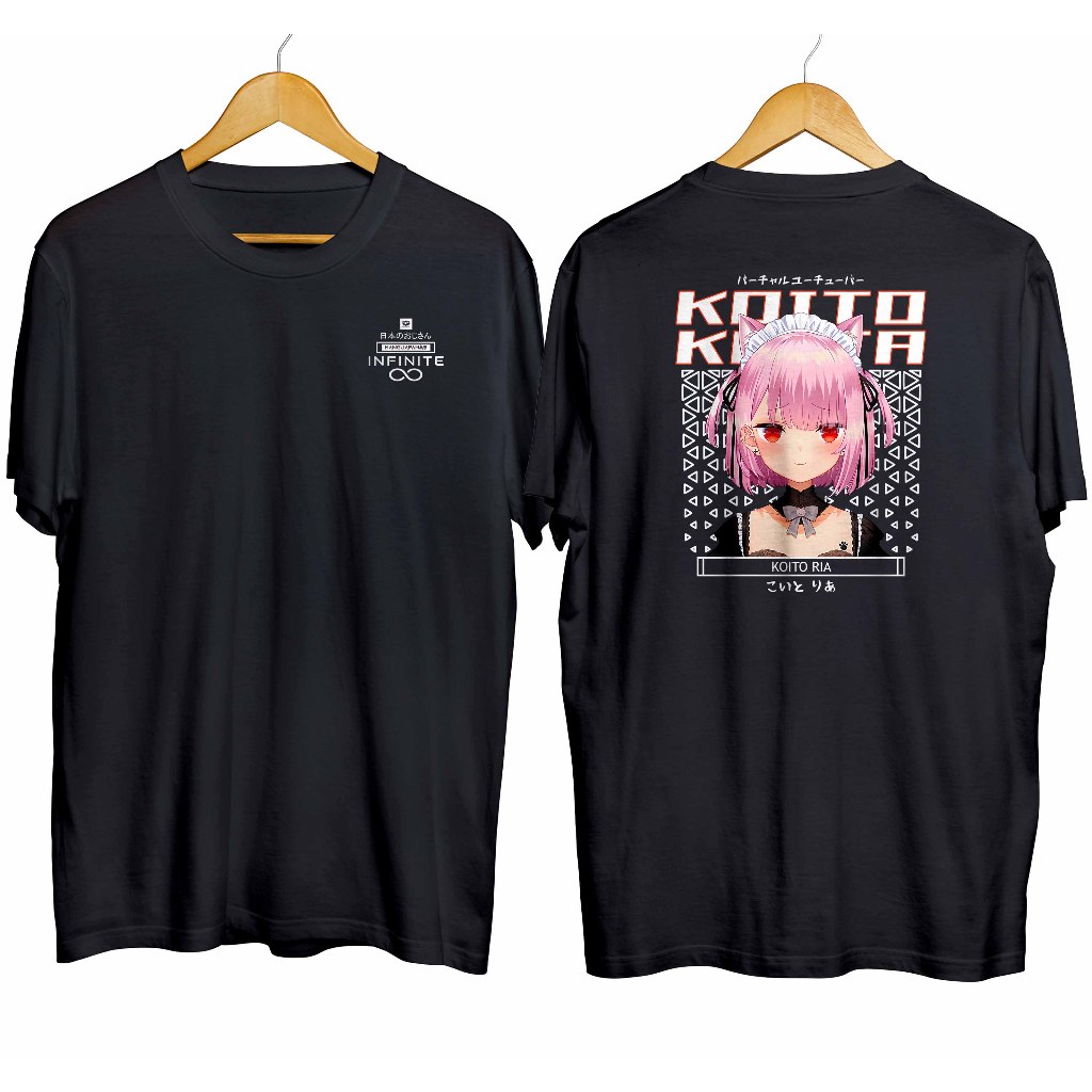 Jual Kaos distro infinite anime vtuber KOITO RIA - VOICE ORE material ...