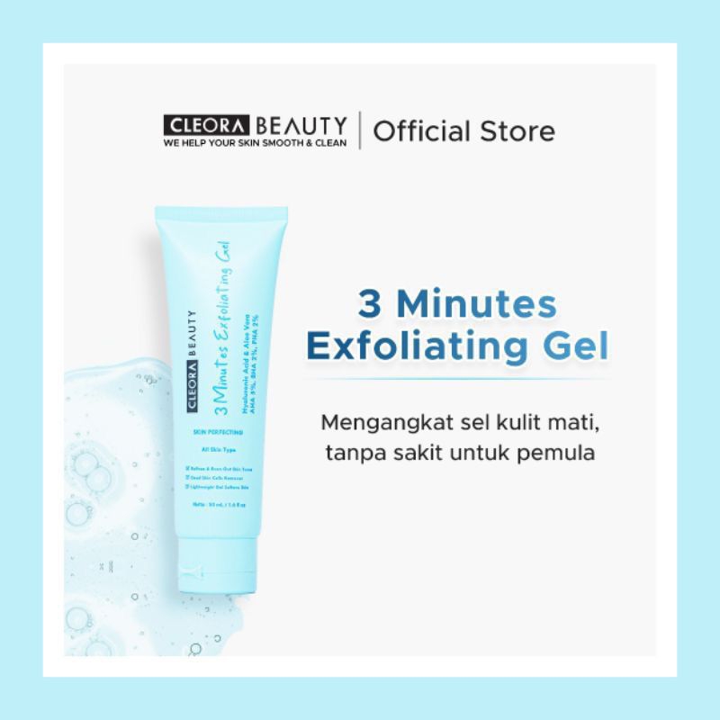 Jual Cleora Beauty 3minutes Exfoliating Gel 50ml | Shopee Indonesia