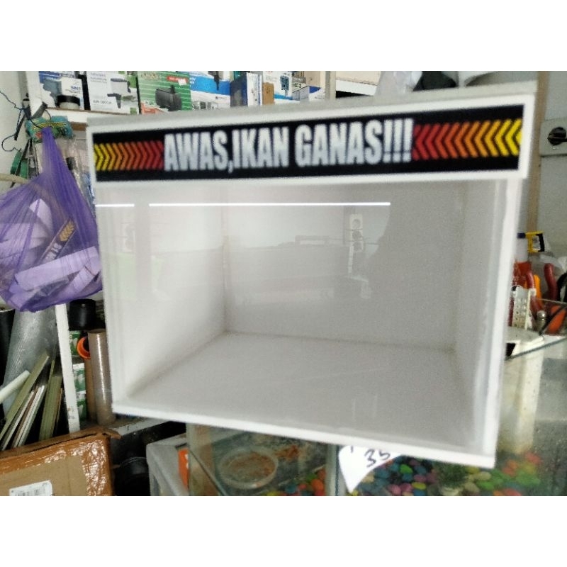 Jual AQUARIUM CHANA bahan pvc dan akrilik ukuran 20*15*15 plus tutup ...