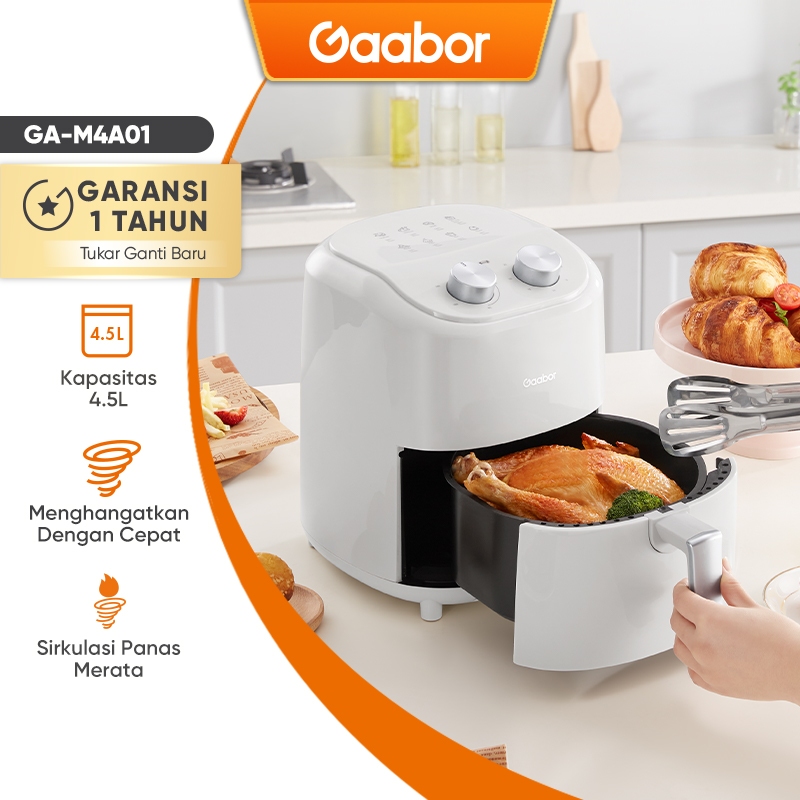 Jual Jlife Gaabor Air Fryer Low Watt 4.5L Mesin Penggorengan