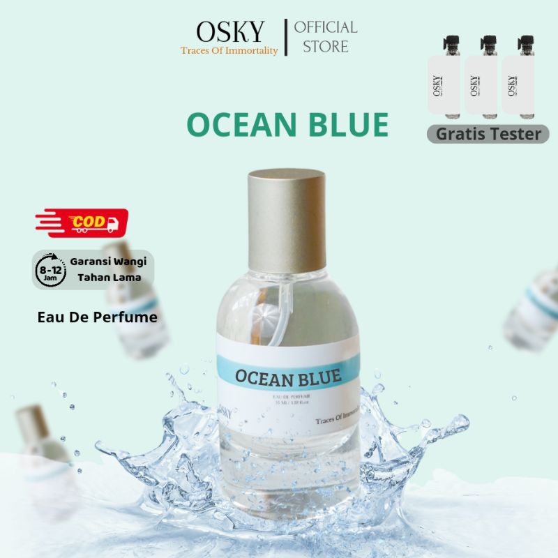 Jual Osky - Ocean Blue Parfum Pria Wanita Unisex Aroma Garansi Tahan