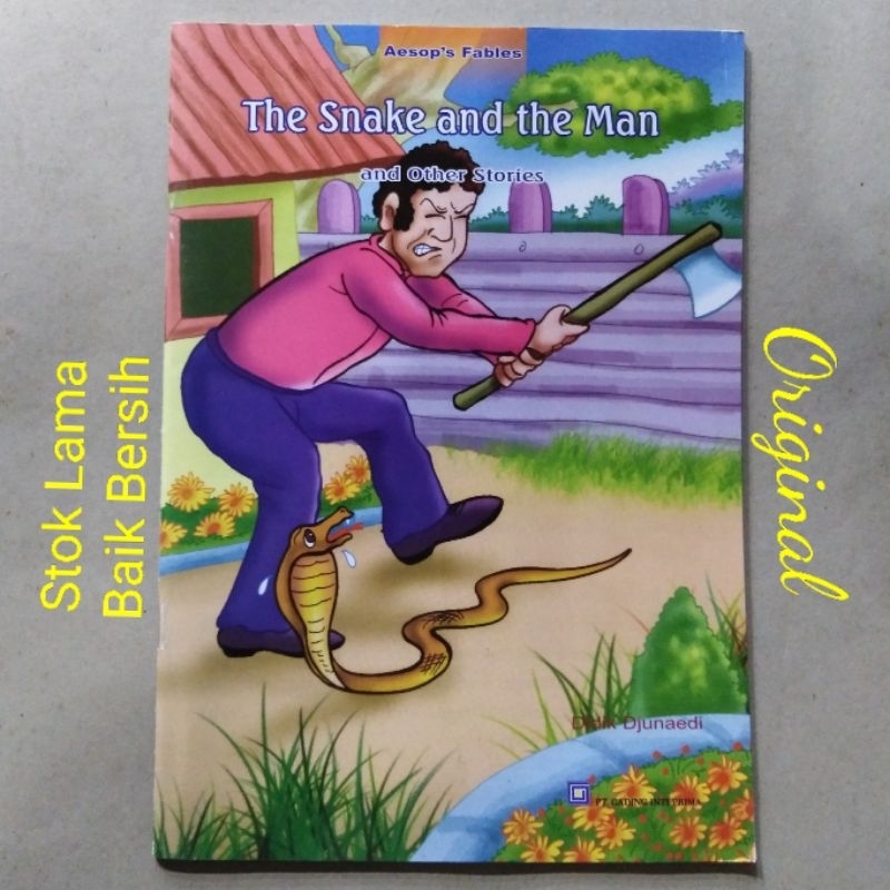Jual Buku Cerita Anak Bahasa inggris Fabel Fables The Snake and The Man ...