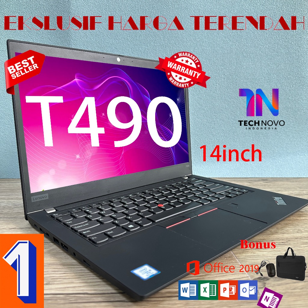 Jual Lenovo thinkpad T490 T490S Intel core i5 i7 gen8 SSD 128/256gb