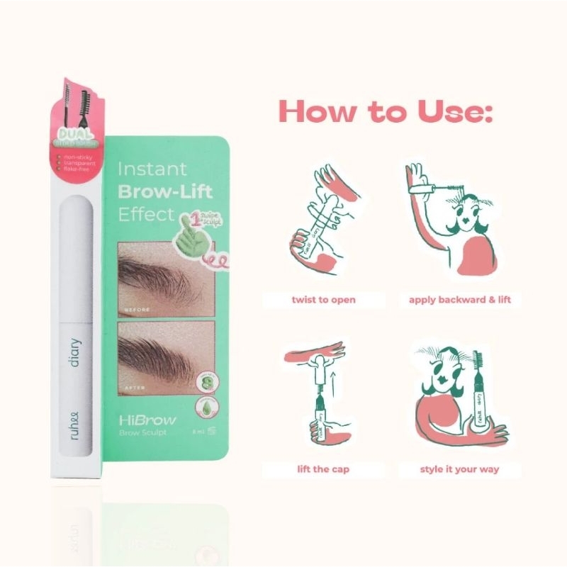 Jual Ruhee diary hibrow brow sculpt | Shopee Indonesia