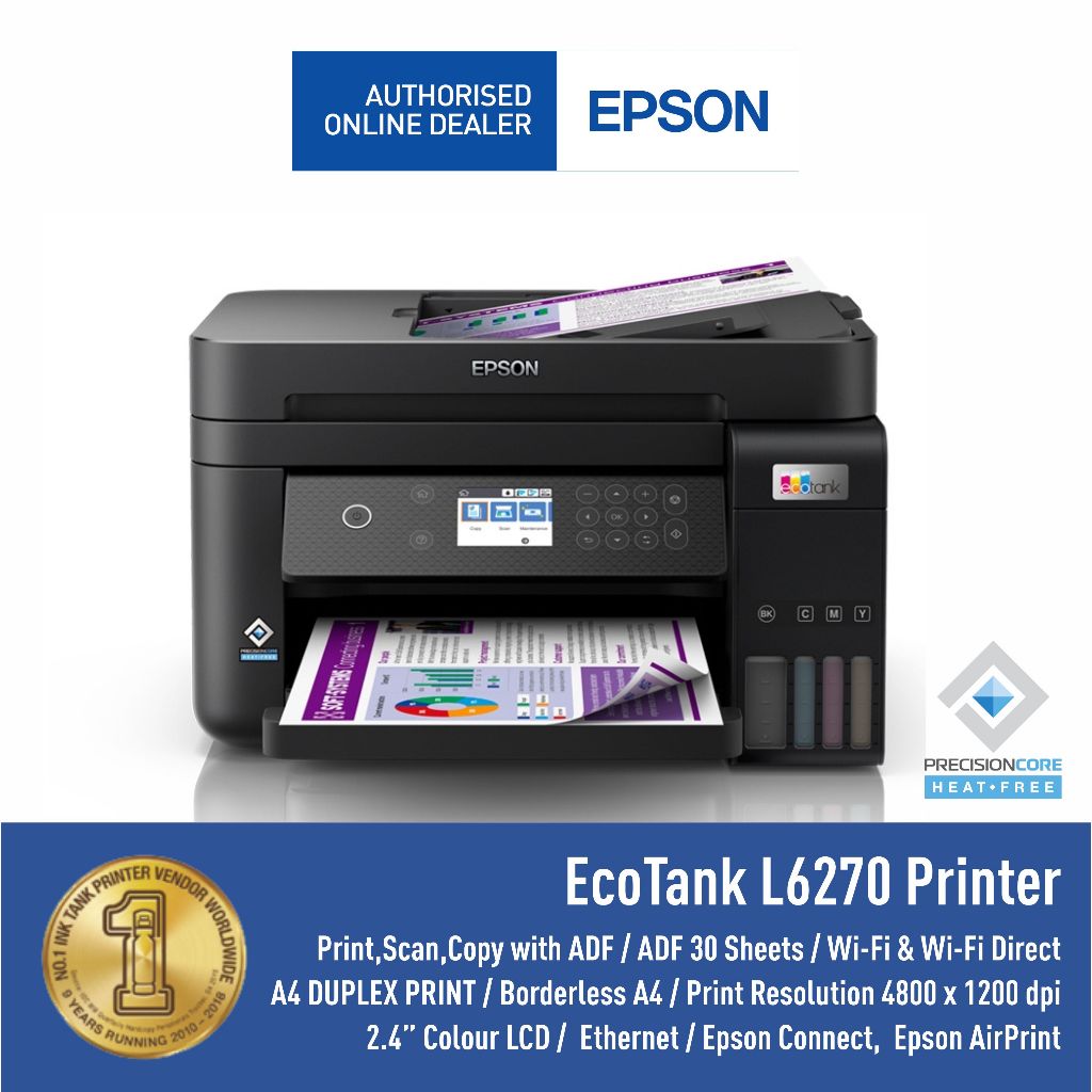 Jual Printer Epson L6270 L 6270 L6270 Duplex All in One F4 ADF WIFI