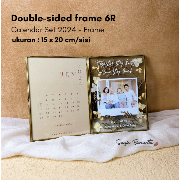 Jual CALENDAR SET 2026 IN GLASS FRAME /KALENDER 2026 / KALENDER UNIK ...