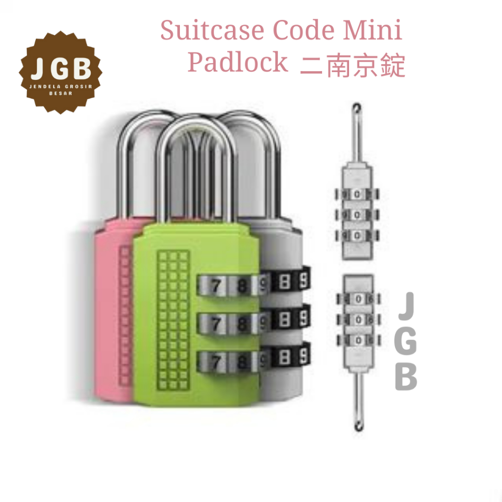 Jual Gembok Pin Angka Premium Multifungsi - Gembok Mini Kode Tas Koper ...