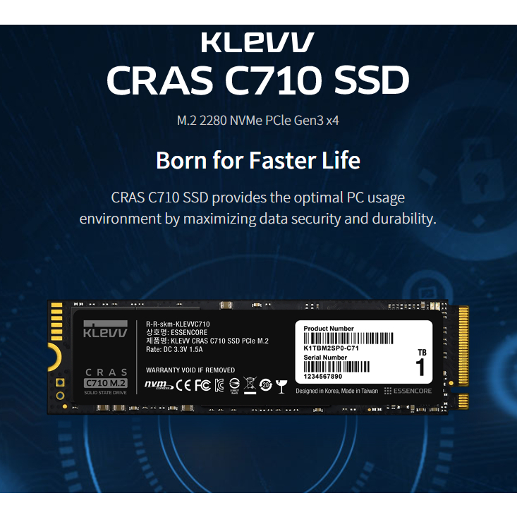 Jual KLEVV SSD CRAS C710 512GB M.2 2280 NVMe PCle Gen3 x4 / SSD 512GB ...