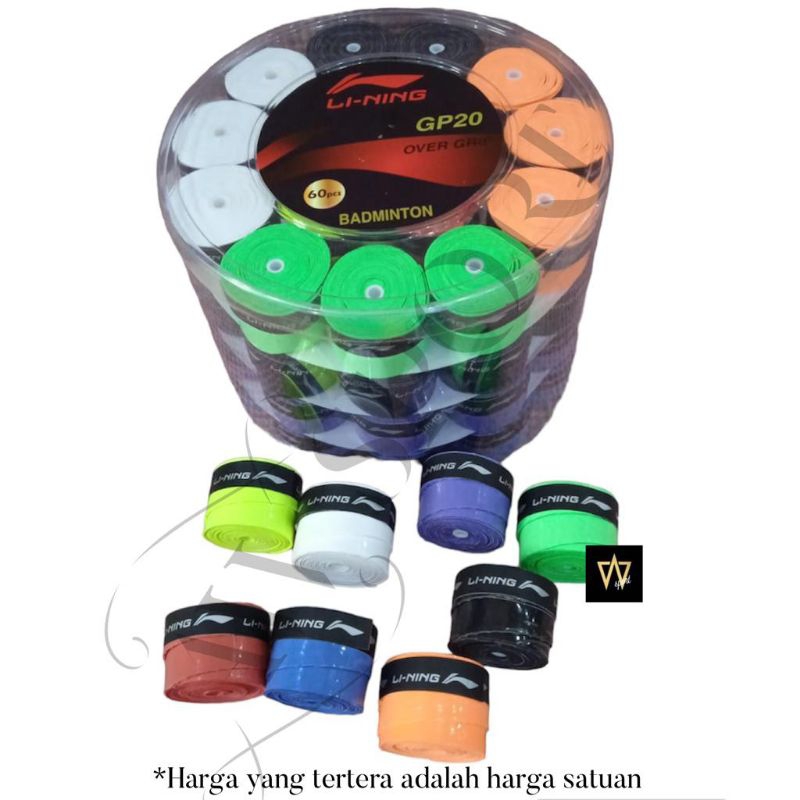 Jual Grip Li-Ning GP20 / Grip Badminton Tenis Li-Ning / Grip Raket ...