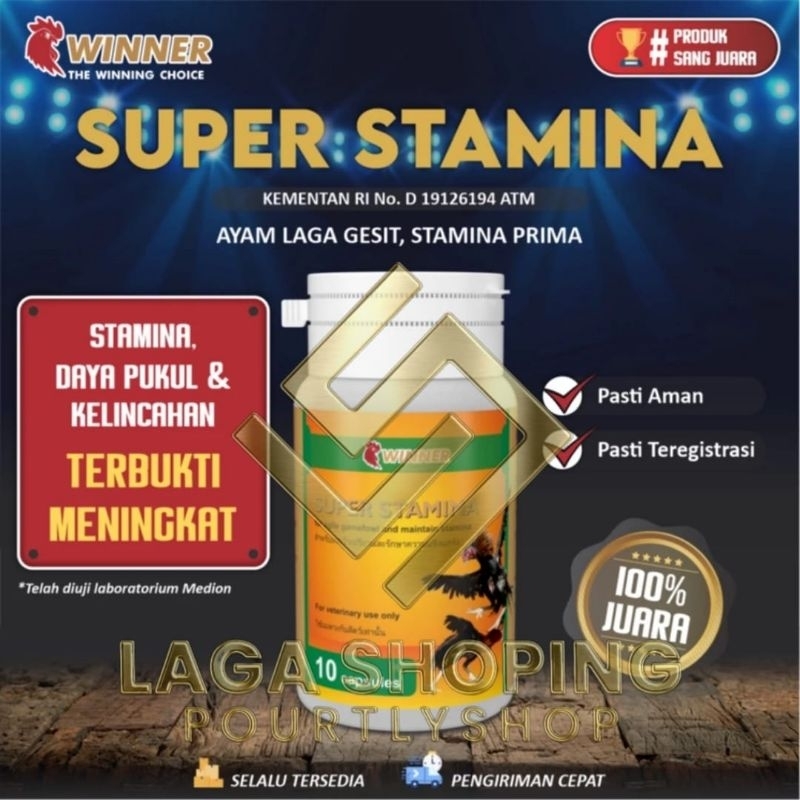 Jual Super stamina 10cap vitamin ayam tarung meningkatkan stamina ...