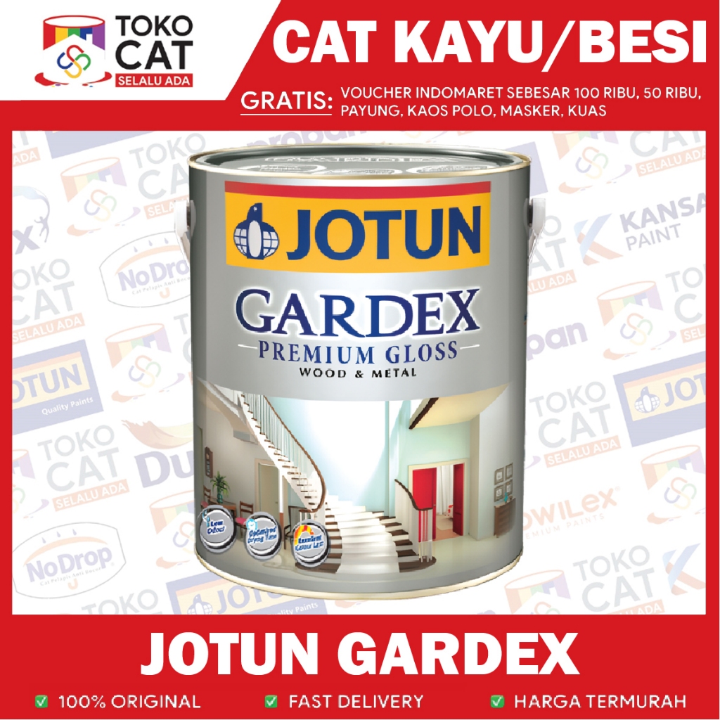 Jual Cat Kayu Dan Besi Jotun Gardex Premium Gloss Warna Putih 1 L Kemasan Kaleng Shopee 6129