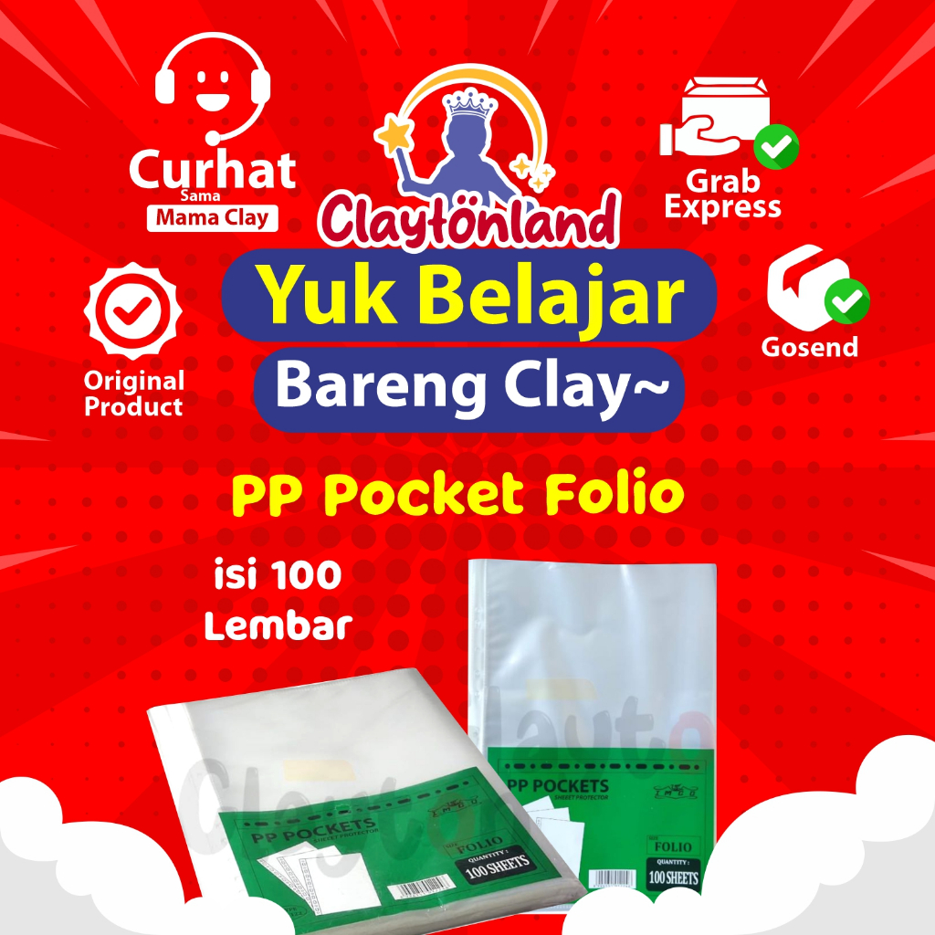 Jual PP Pocket Folio IMCO isi 100 Lembar / Sheet Protector F4 (pak 100 ...