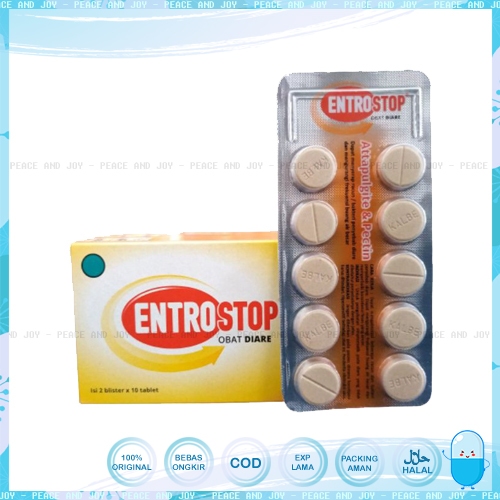 Jual Entrostop Obat Diare Isi Strip X Tablet Mengatasi Diare Atau Mencret Menyerap Racun