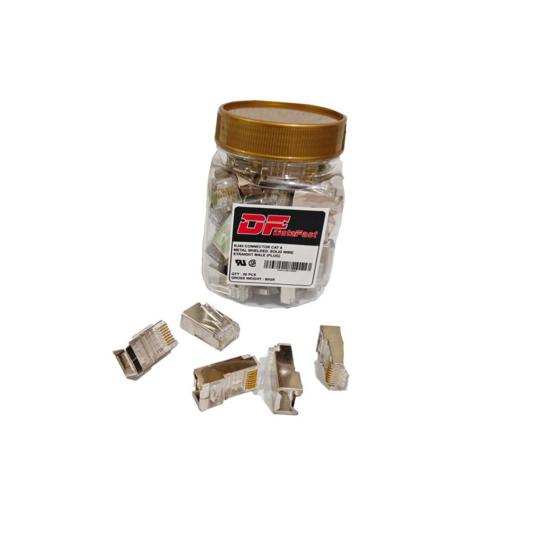 Jual Connector RJ45 Cat6 Besi Isi 50pcs | Shopee Indonesia