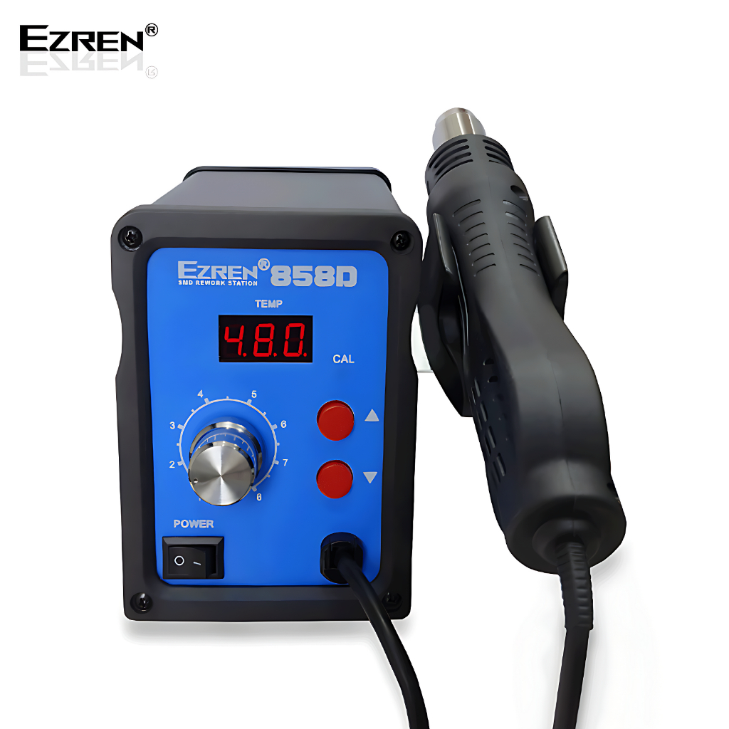 Jual Ezren 858D Blower Uap Rework Station Hot Air Gun 100-480c Repair ...