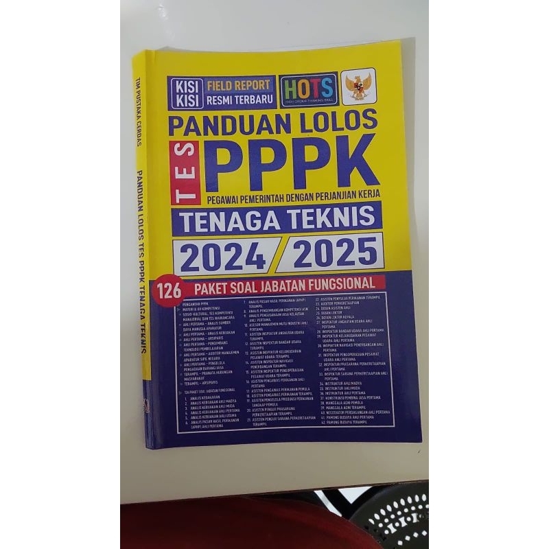 Jual BUKU PANDUAN LOLOS TES PPPK TENAGA TEKNIS 2024/2025 | Shopee Indonesia