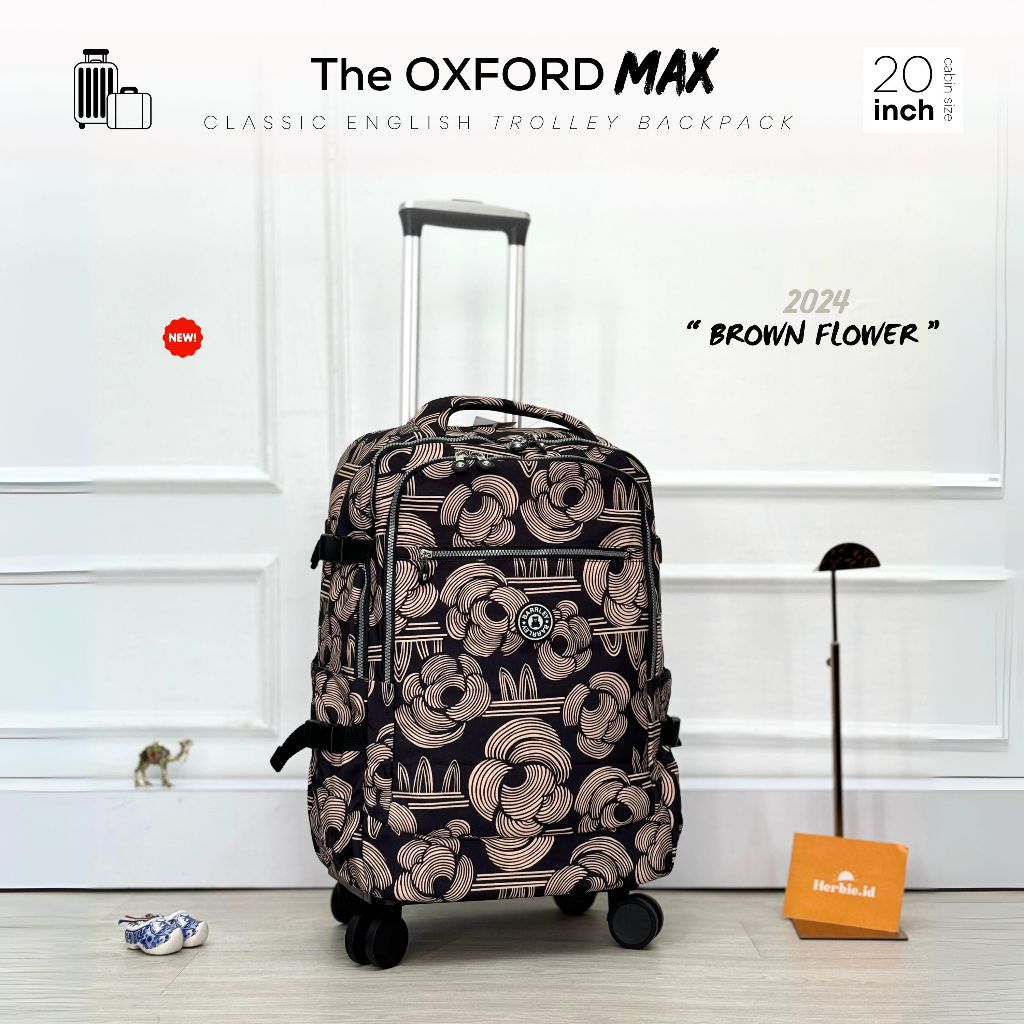 Jual TERBARU 2024 TAS TROLI RANSEL BARLEY THE OXFORD MAX TRAVEL BAG JUMBO KABIN PESAWAT IMPORT TROLLEY BACKPACK RODA 4 TAS TRAVEL SD SMP SMA KULIAH KERJA KANTOR LIBURAN MINGGAT TRAVELLING DINAS