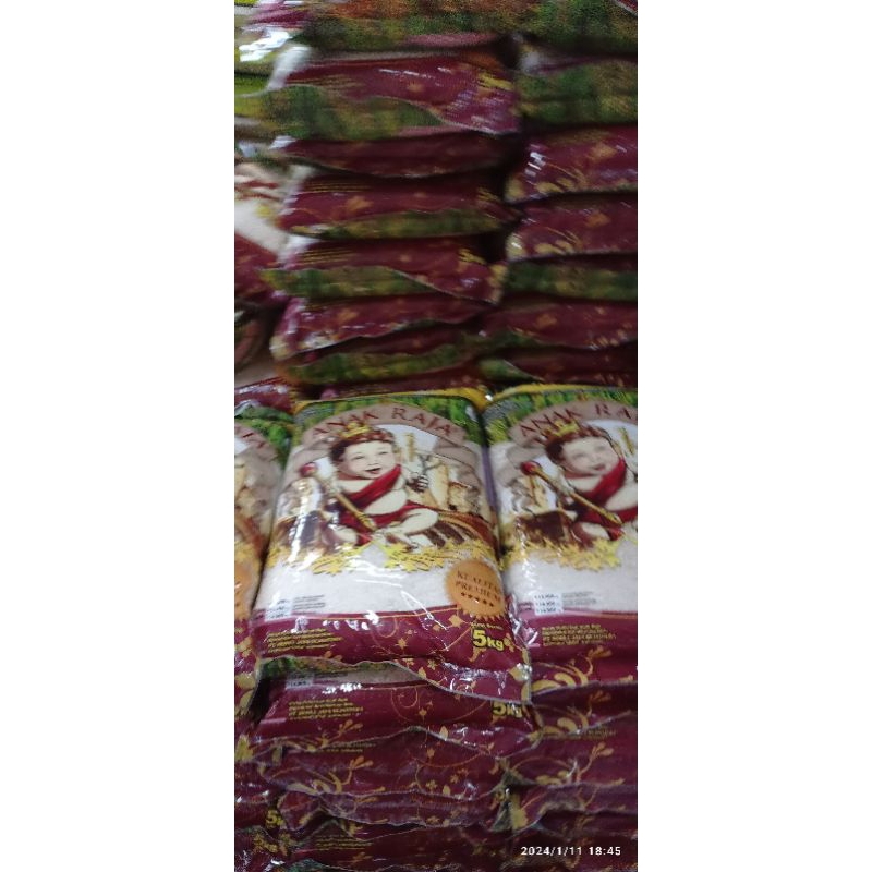 Jual Beras Anak Raja 5kg (Beras Enak, Pulen, Putih, Miji-Miji) | Shopee ...
