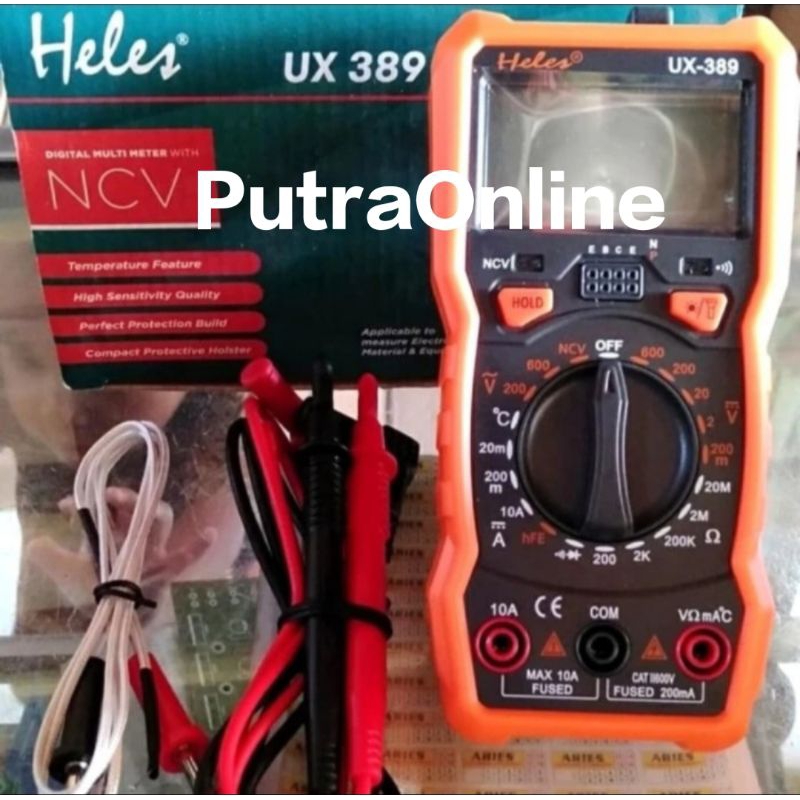 Jual Multitester Digital HELES UX 389 Multimeter Digital Heles UX389