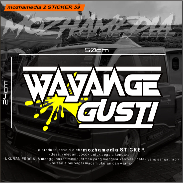 Jual Sticker Kaca Wayange Gusti Cocok Buat Segala Jenis Mobil Pickup Dan Truck Shopee Indonesia 4252