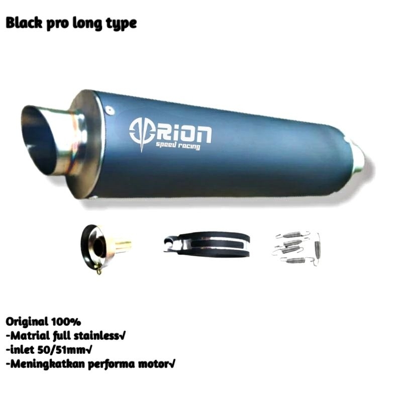 Jual knalpot racing silincer ngebas adem original orion speed racing ...