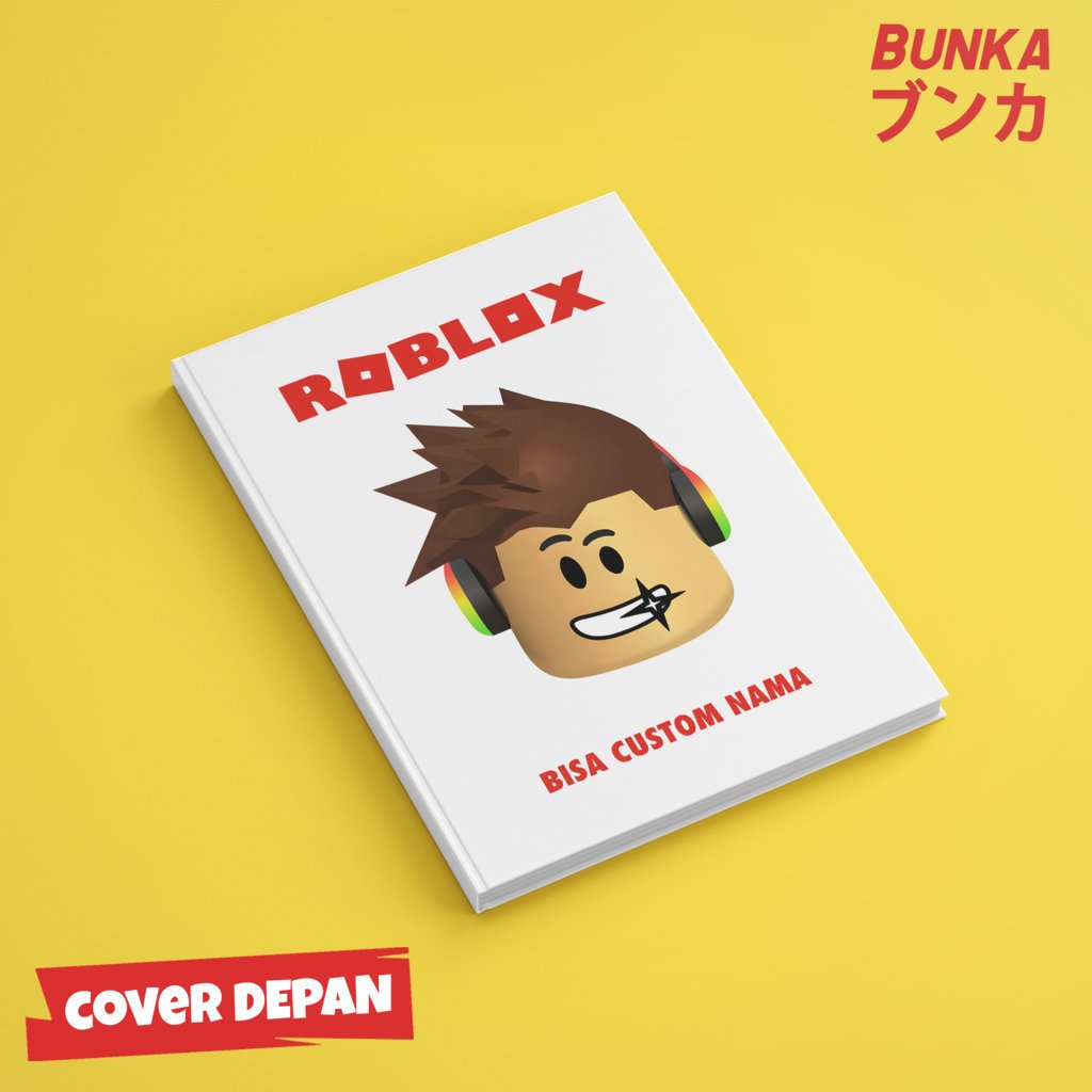 Jual Note Book Aesthetic Game Roblox Head bisa custom nama Hardcover A5 ...