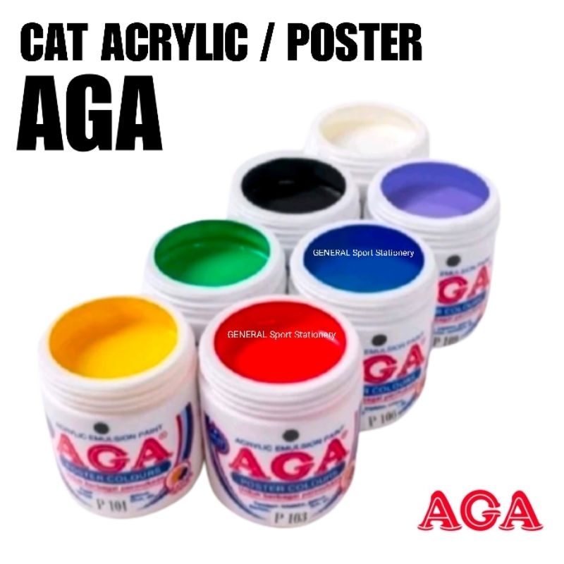 Jual Cat Acrylic Poster AGA 30 cc | Shopee Indonesia