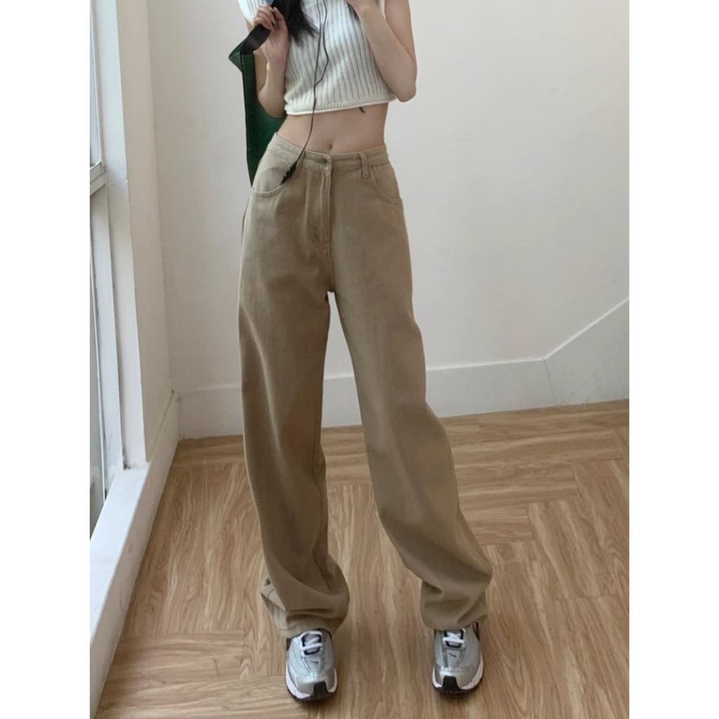 Jual XIAOZHAINV Korean Style Celana jeans high waist wanita | celana