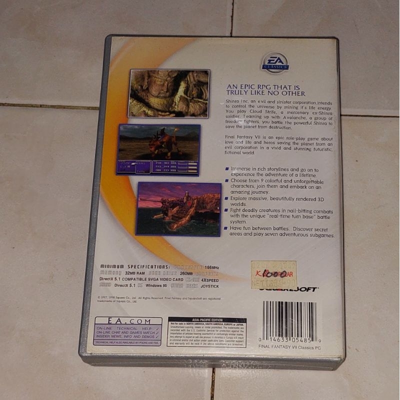 Jual PC Game Original FINAL FANTASY VII ( 5 disc ) | Shopee Indonesia