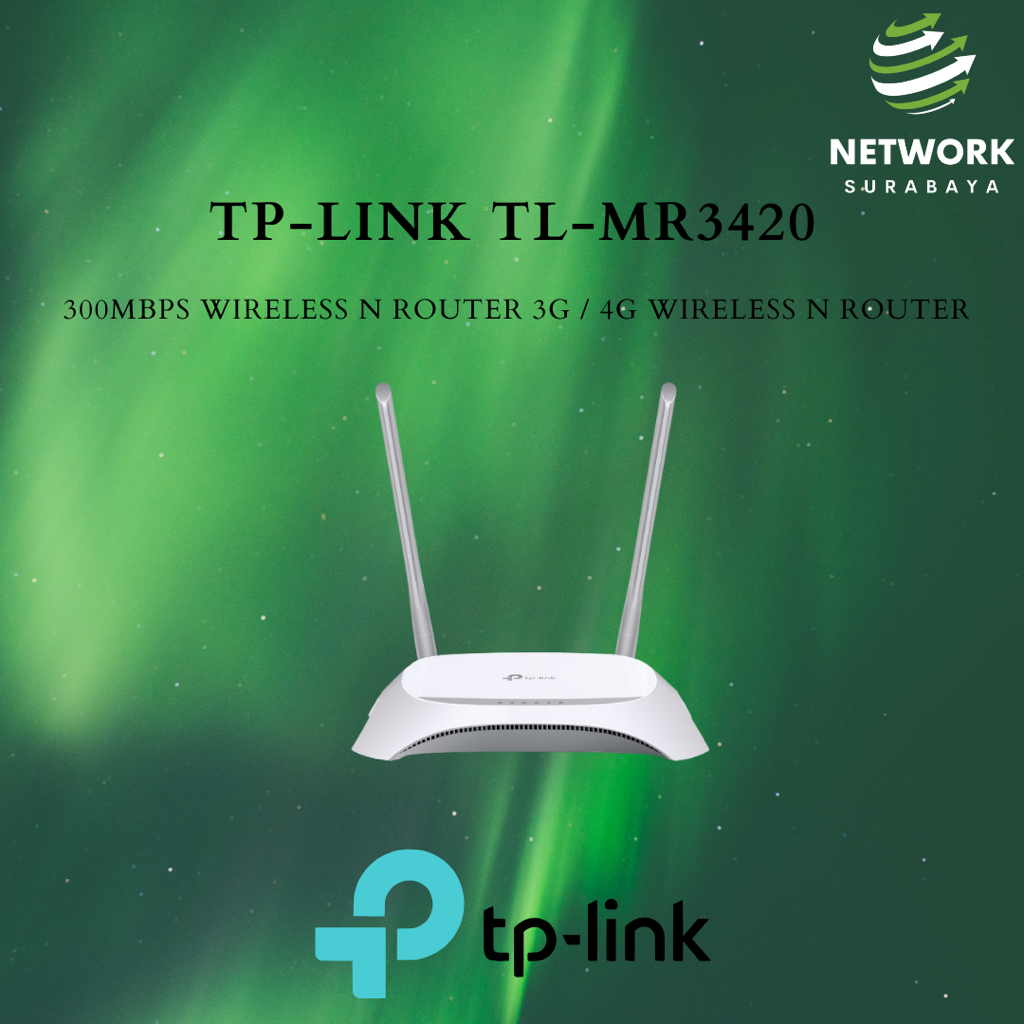 Jual TP-LINK TL-MR3420 300Mbps Wireless N Router 3G / 4G Wireless N ...