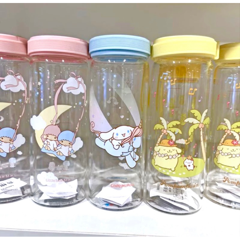 Jual Sanrio X Miniso Botol Minum Tumbler Bahan Kaca Beling Cinnamoroll My Melody Pompompurin 5743