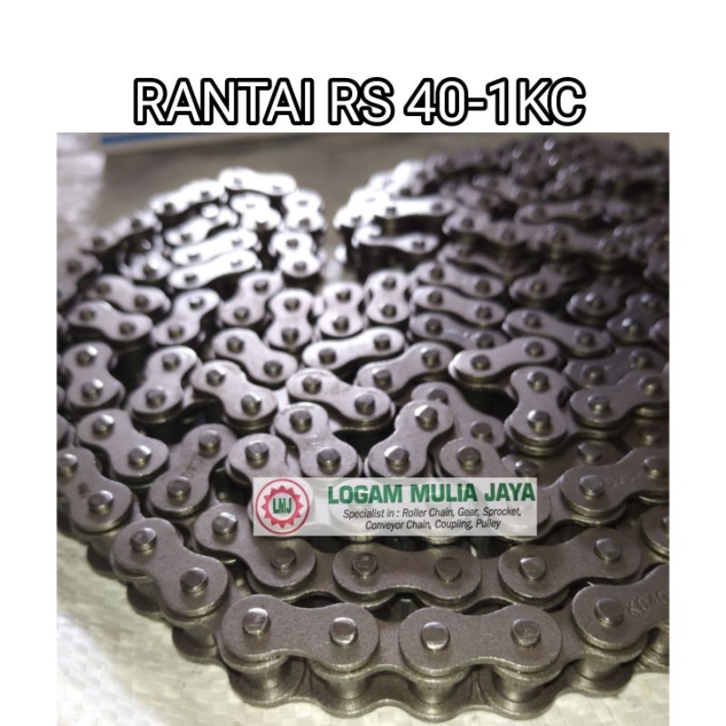 Jual ROLLER CHAIN RS 40 SINGLE RS 40X1R RS-40 RS40-1 RS 40-1 RANTAI ...
