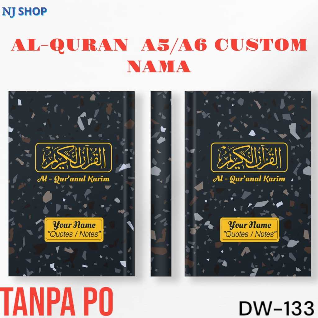 Jual [ AL-Qur'an ] -Variasi Quran A5/A6 Custom Nama Hardcover Bisa ...