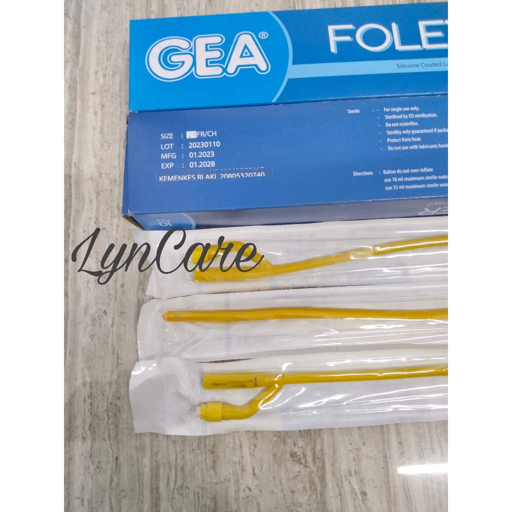 Jual LynCare Foley Catheter 2Way ONEHEALTH latex / Sillicone Coated ...
