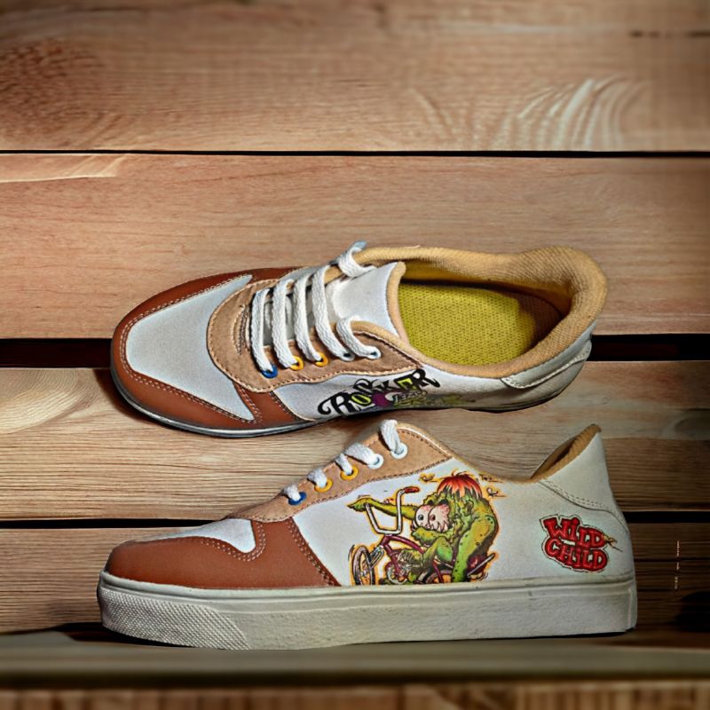 Jual sepatu casual custom gambar sesuai diinginkan dengan bahan premium ...