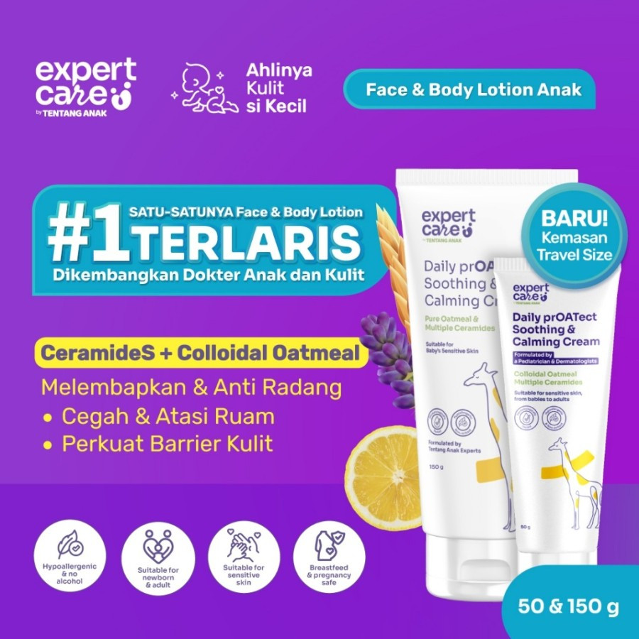 Jual Expert Care Moisturizer Lotion Bayi Colloidal Oatmeal Ceramide ...