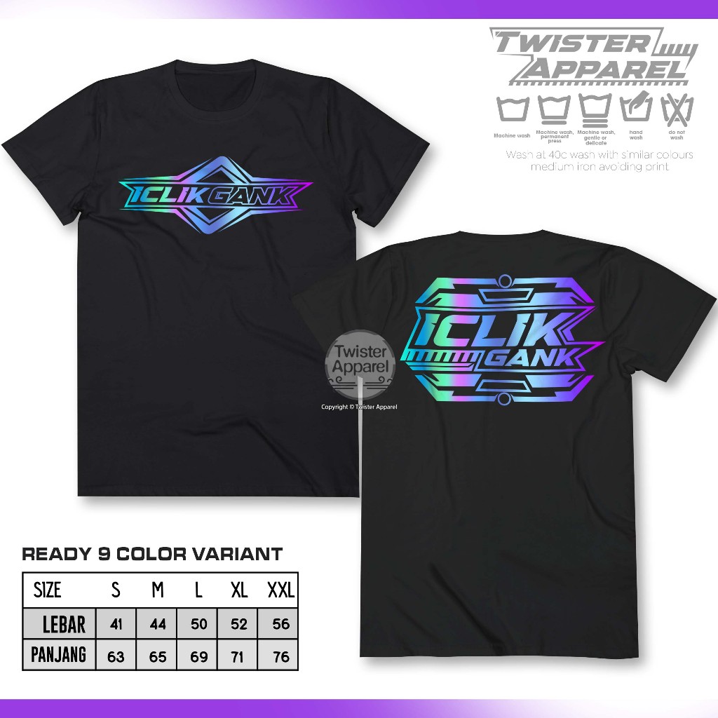 Jual Kaos Iclik Gank Sablon Reflective Nyala - Baju Kata Kata Jawa ...