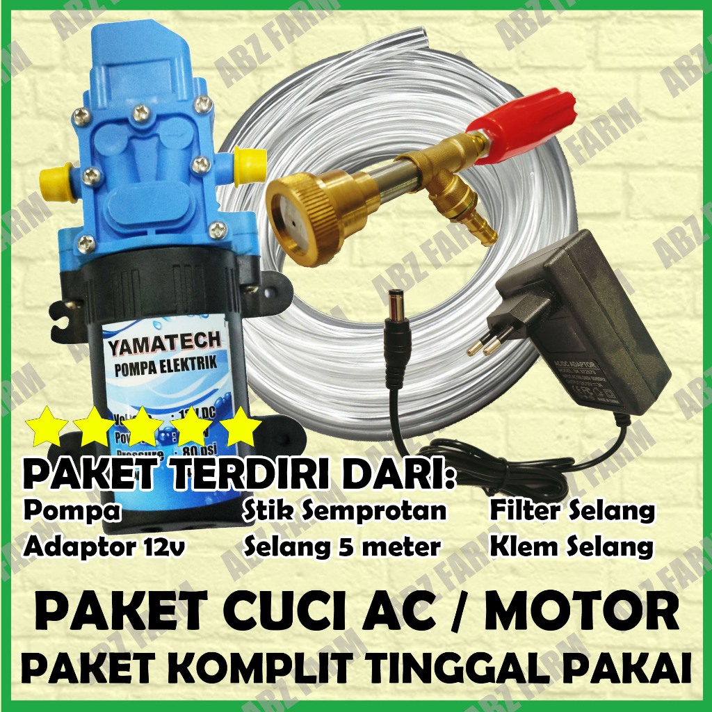 Jual Paket Alat Cuci Motor Ac Komplit Mesin Stim Jetwash Mini Shopee