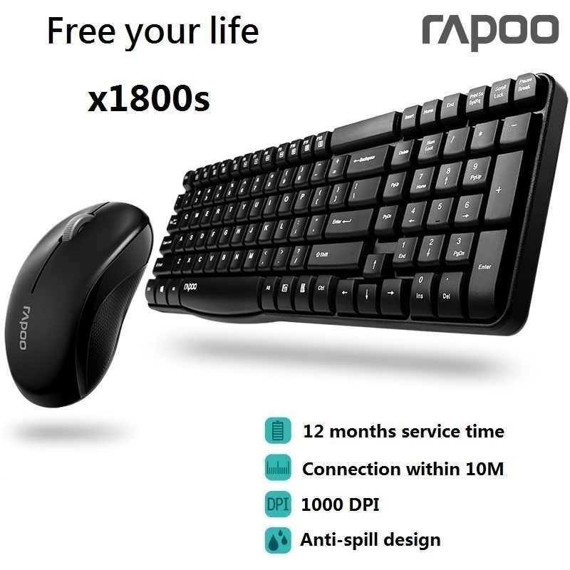 Jual Rapoo X1800s Wireless Combo Mouse And Keyboard Original Shopee Indonesia 3913