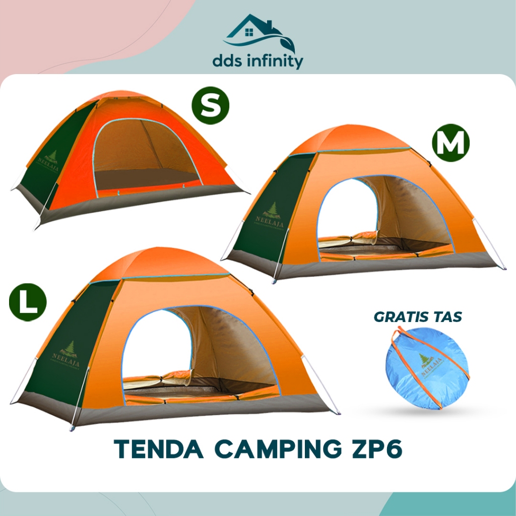 Jual Dds Infinity Tenda Camping Zp 6 Kapasitas 4 6 Orang Tenda Otomatis Outdoor And Indoor Tenda 8274