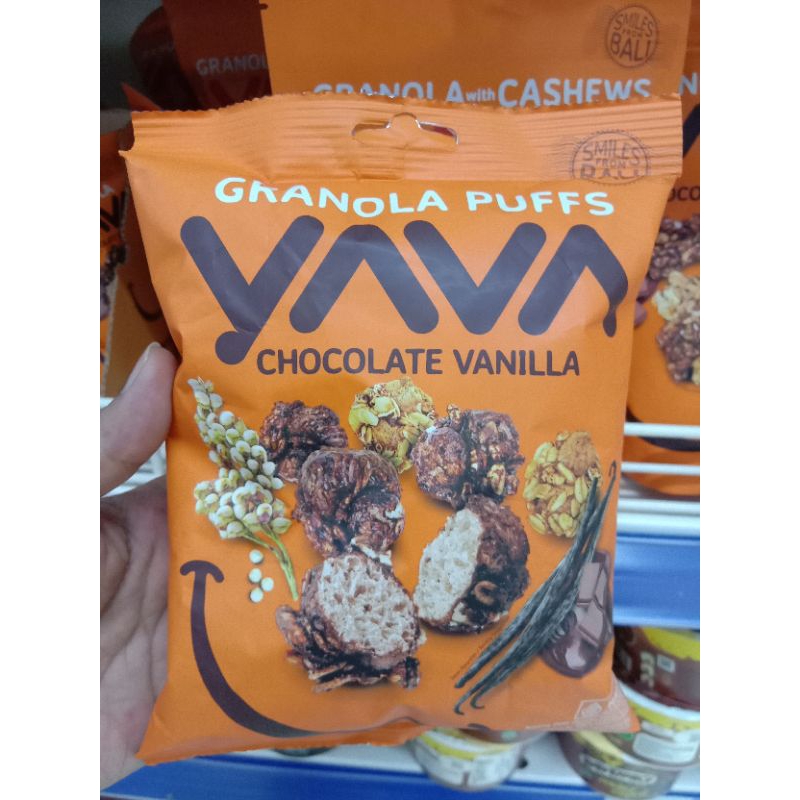 Jual YAVA GRANOLA PUFFS CHOCOLATE VANILA 50g | Shopee Indonesia