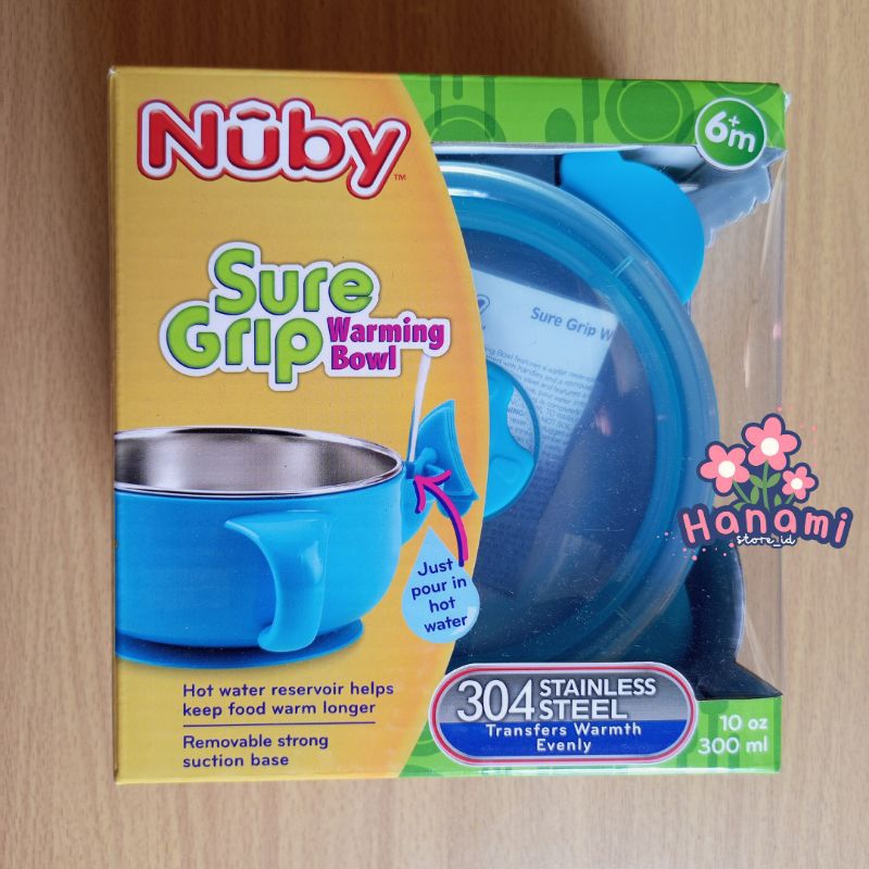 Jual Nuby Stainsteel Bowl Blue 250mL Mangkok Makan Anak Stainless