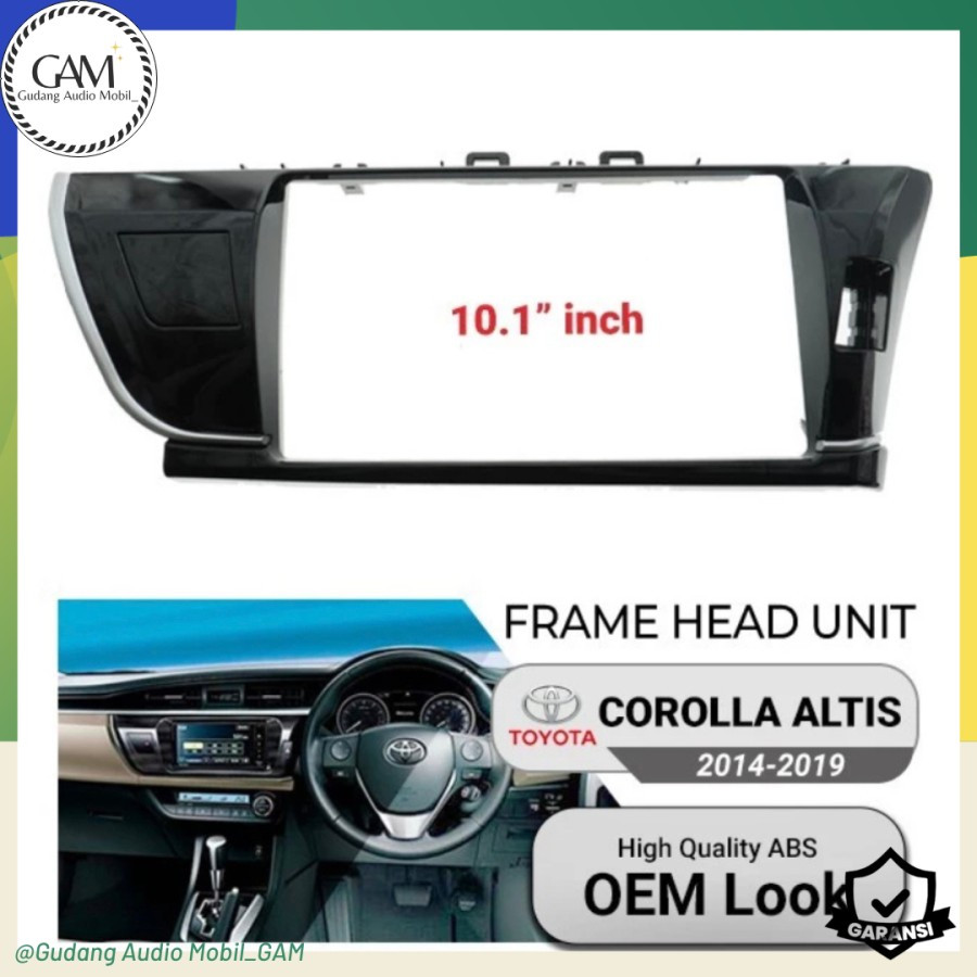Jual FRAME HEAD UNIT COROLLA ALTIS 2014 - 2019 10 INCH | Shopee Indonesia