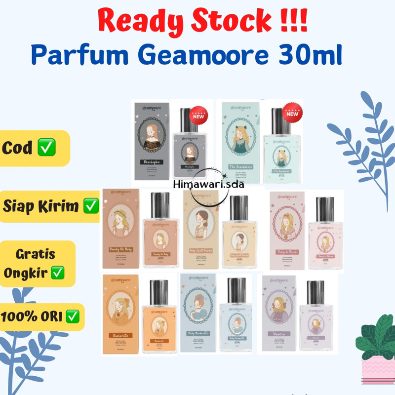 Jual Geamoore Inspired Parfume 30ml 6ml Parfum Geamore Spray 30ml dan ...